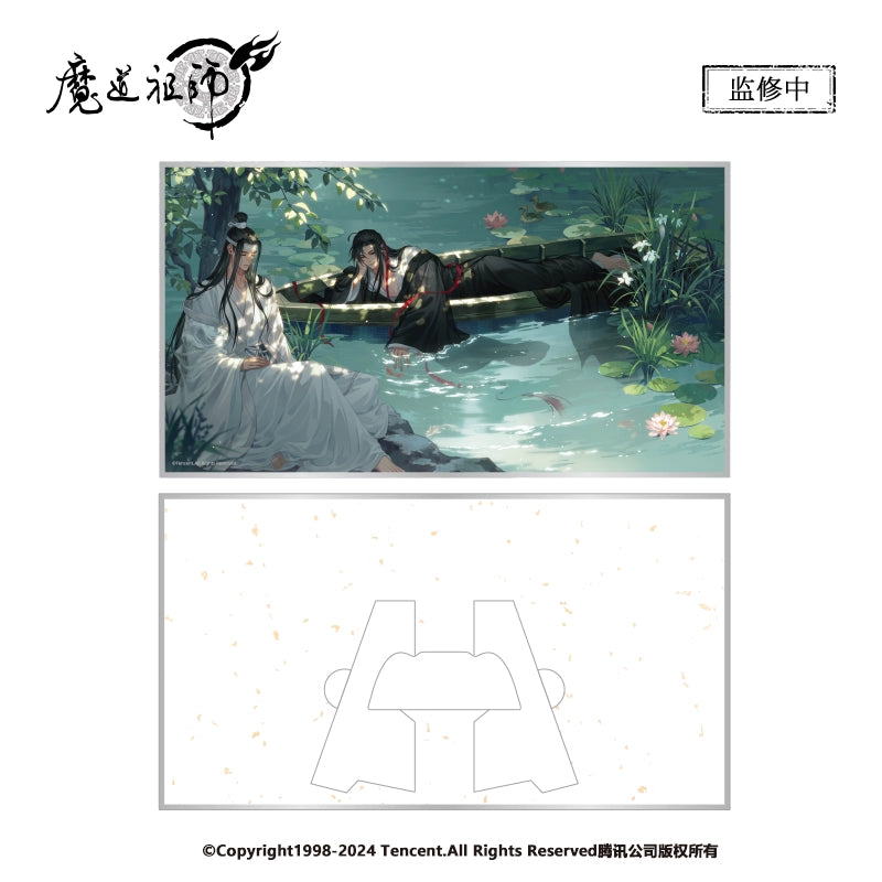 MDZS丨Nan Manshe Genuine, Magic Dao Patriarch Animation Peripheral Qingmeng Galaxy & Lotus Pond Rest Series Badge Ornament Color Paper