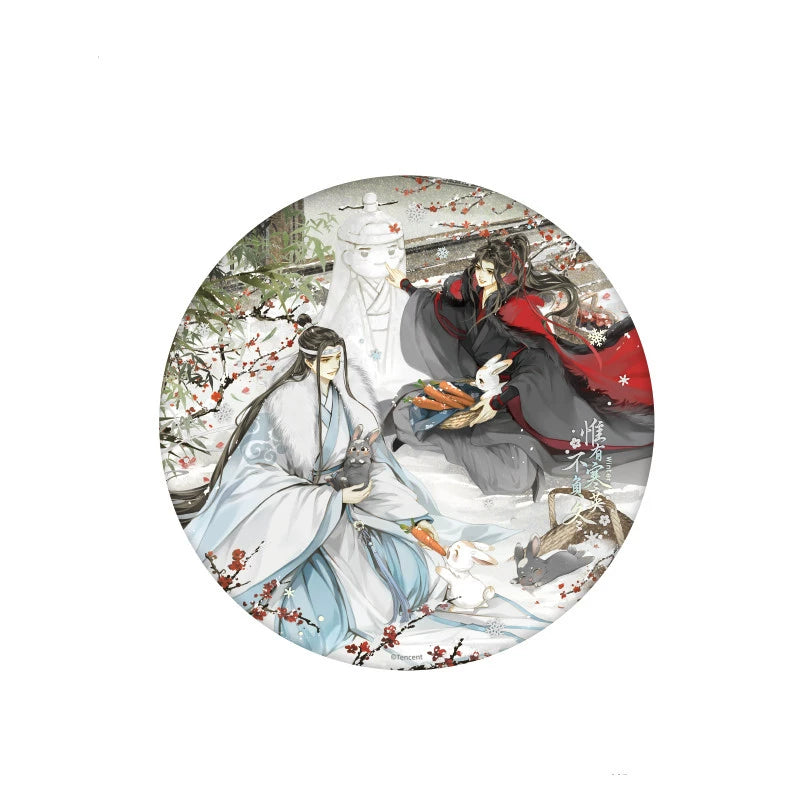 MDZS丨Official Genuine Magic Dao Patriarch Peripheral Ba Chi Badge Pendant Wei Wuxian Lan Forget Machine Standing Brand, Four Views - Winter