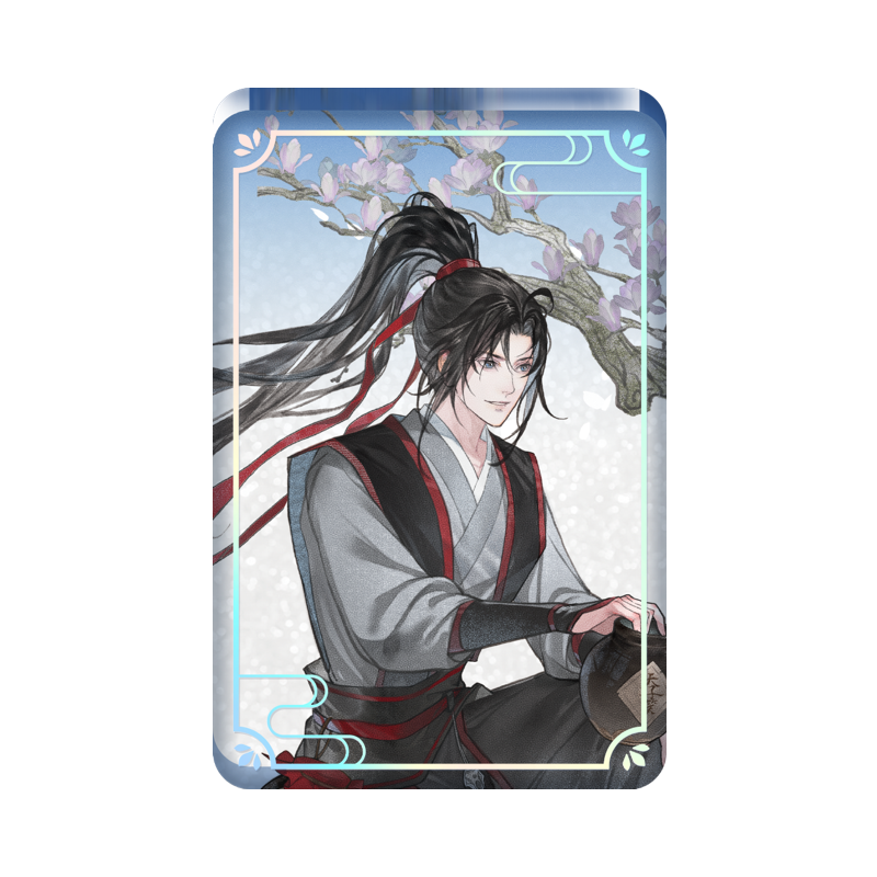 MDZS丨Magic Road Patriarch Animation Official Genuine Tianzi Xiao Series Wei Wuxian Lan Forget Machine Peripheral Badge Standing Brand Laser Ticket