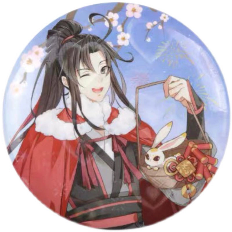 MDZS丨Ai Man Official Genuine Magic Dao Patriarch Peripheral Badges Ba Chi Animation Wei Wuxian Lan Forgetting Machine New Spring Festival Spot
