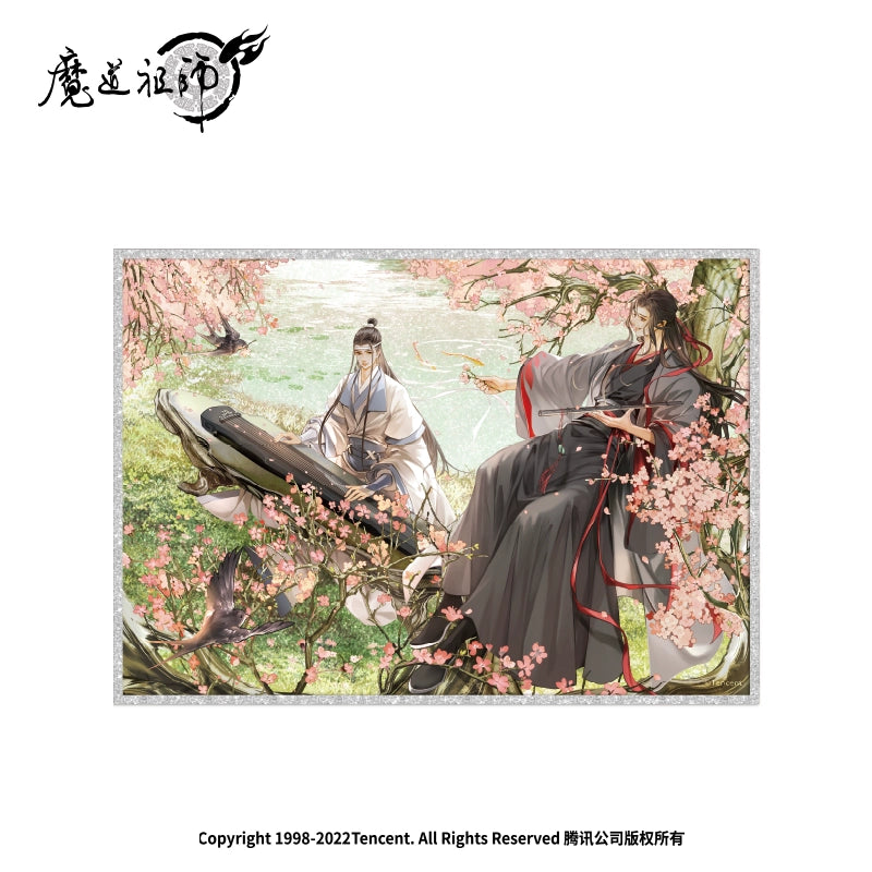 MDZS丨Official Genuine Magic Road Patriarch Peripheral Standing Brand Badge Quicksand Ornament Pendant "Four Scenes of the Year" Spring Series