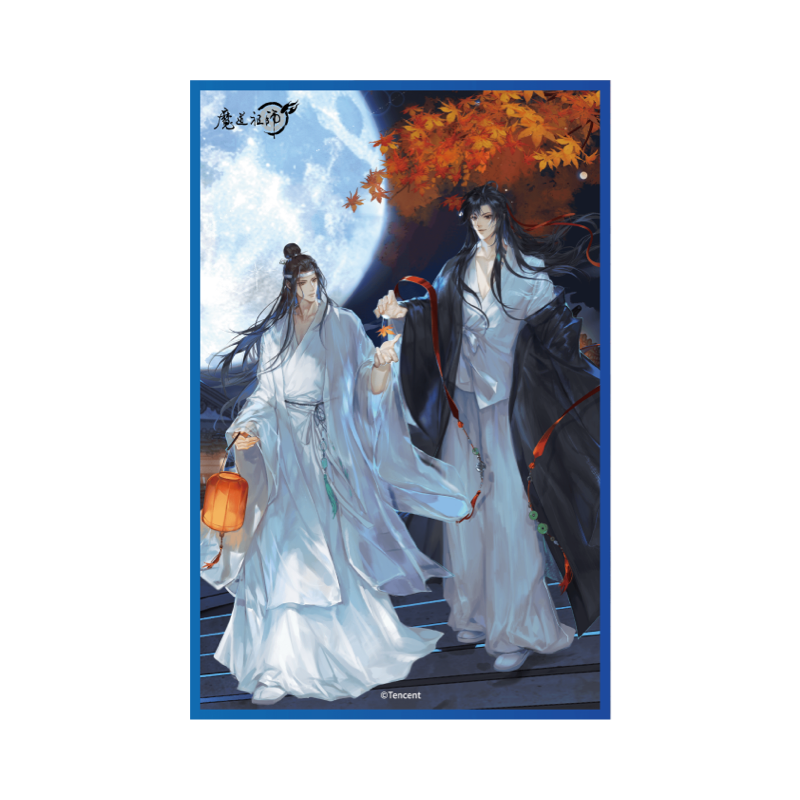 MDZS丨Magic Road Patriarch Animation Official Genuine Peripheral Moon Full Gilt Series Wei Wuxian Lan Forgetting Machine Double Standing Card Liu Ma