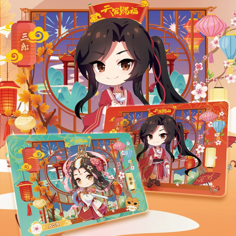Heavenly Official Blessing丨Animation Standing Card Flower Xie Painting Shadow Blessing Edition Genuine Card Acrylic Decoration Surrounding Cards