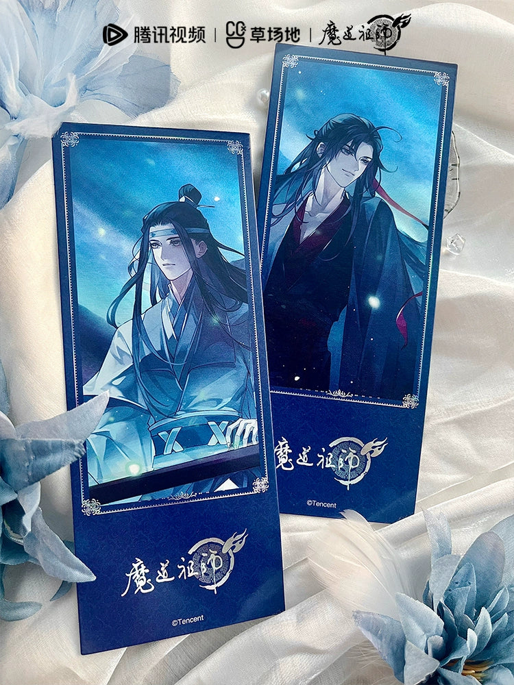 MDZS丨Magic Road Patriarch Animation Official Genuine Question Spirit Series Peripheral Laser Ticket Flowing Hemp Badge Color Paper Grating Standing Brand