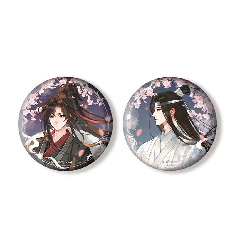 MDZS丨Magic Road Patriarch Animation Peripheral "Moon Full Qin Rhyme" Series Wei Wuxian Lan Wangji Standing Brand Badge Polaroid