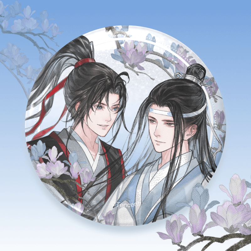 MDZS丨Magic Road Patriarch Animation Official Genuine Tianzi Xiao Series Wei Wuxian Lan Forget Machine Peripheral Badge Standing Brand Laser Ticket