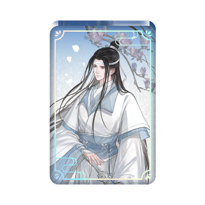 MDZS丨Magic Road Patriarch Animation Official Genuine Tianzi Xiao Series Wei Wuxian Lan Forget Machine Peripheral Badge Standing Brand Laser Ticket