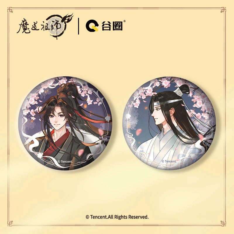 MDZS丨Magic Road Patriarch Animation Peripheral "Moon Full Qin Rhyme" Series Wei Wuxian Lan Wangji Standing Brand Badge Polaroid