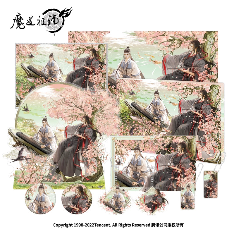 MDZS丨Genuine Nanmanshe, "Four Scenes of the Year" around Modao Patriarch Animation, spring standing brand badge quicksand ornament
