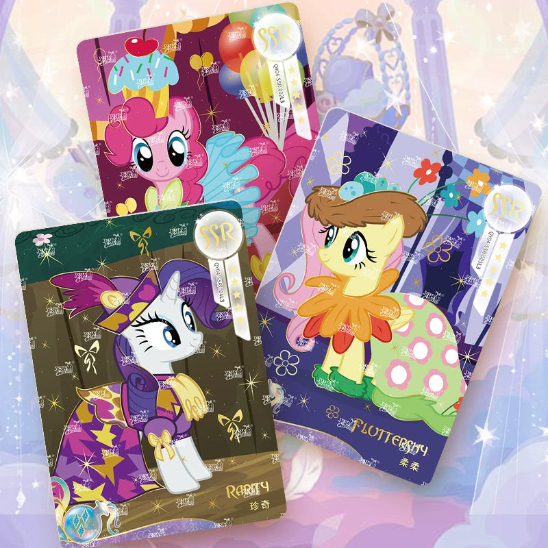 My Little Pony丨A Whole Box of Fun Shadow Packs, Official Authentic Huiyue 8, Rainbow 4 Card Packs and Cards