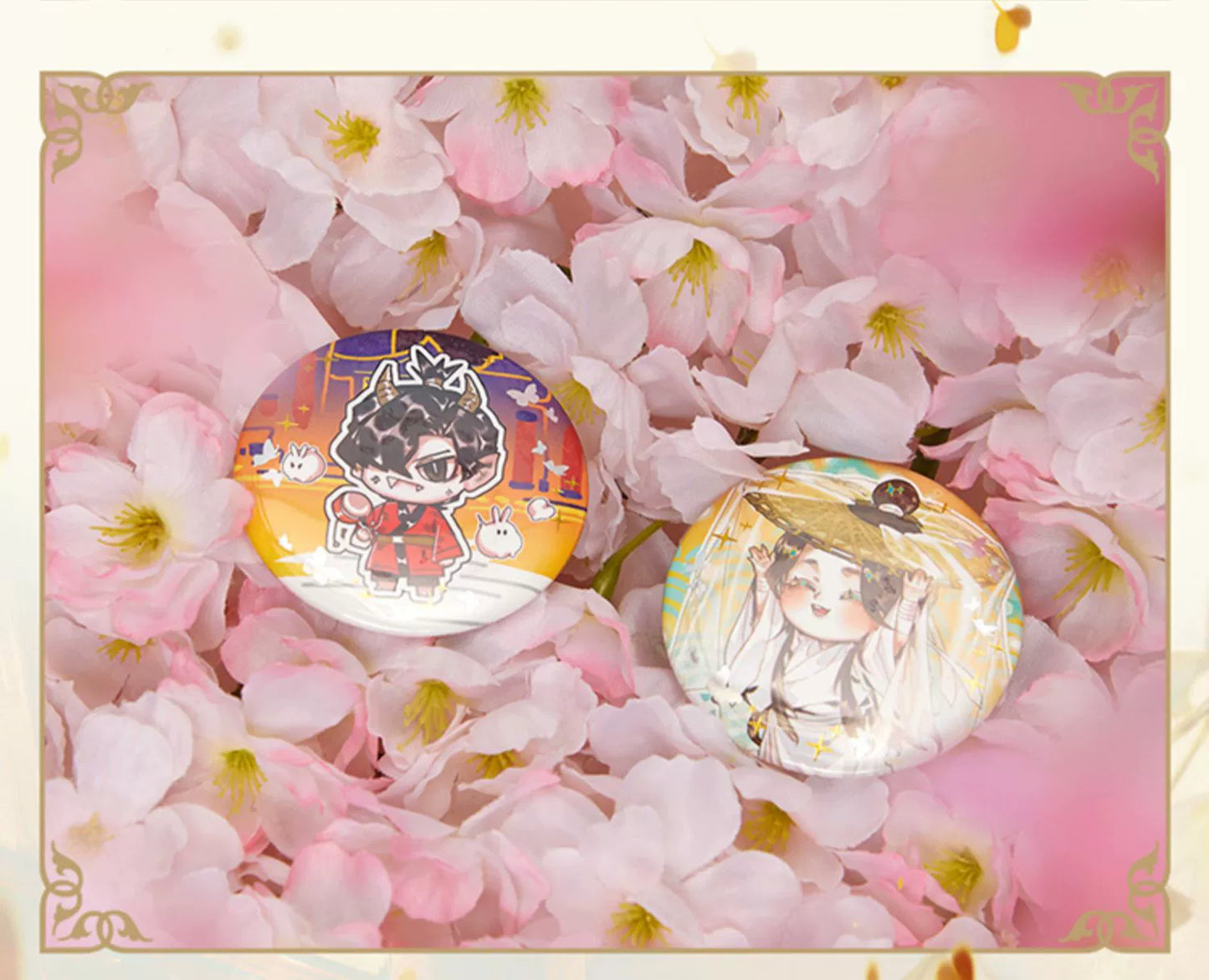 Official Genuine Heaven Official Blessing the Surrounding Bar, Xie Lianhua City Holding Box Second Bomb Badge