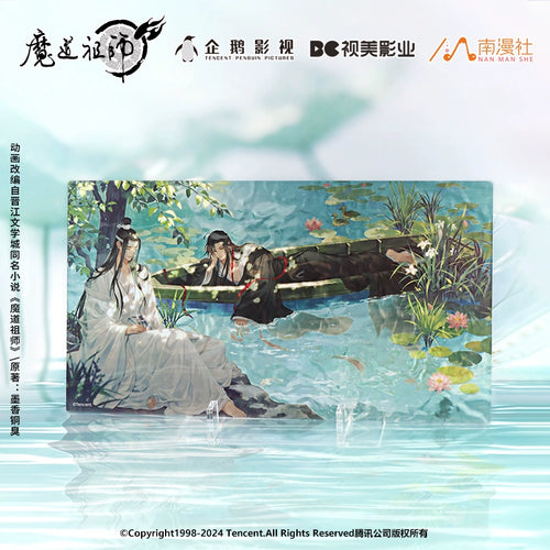 MDZS丨Nan Manshe Genuine, Magic Dao Patriarch Animation Peripheral Qingmeng Galaxy & Lotus Pond Rest Series Badge Ornament Color Paper