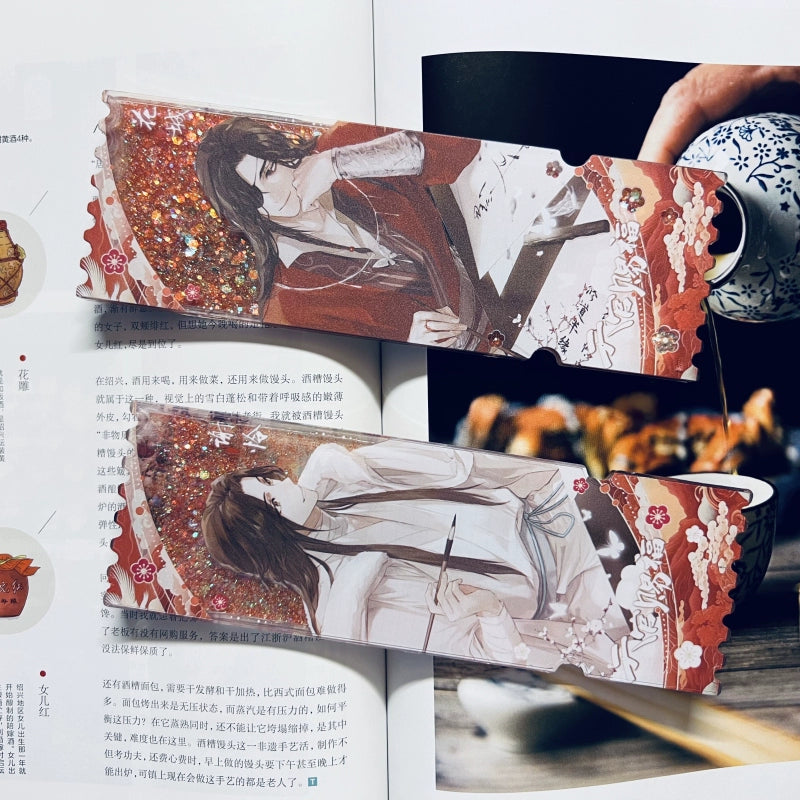 Heavenly Official Blessing 丨Flowing Sand Ticket, Root Hua cheng, Xie Lianlii, Laser Ticket Card, Brick, Quicksand, Mahjong Valley, Surrounding