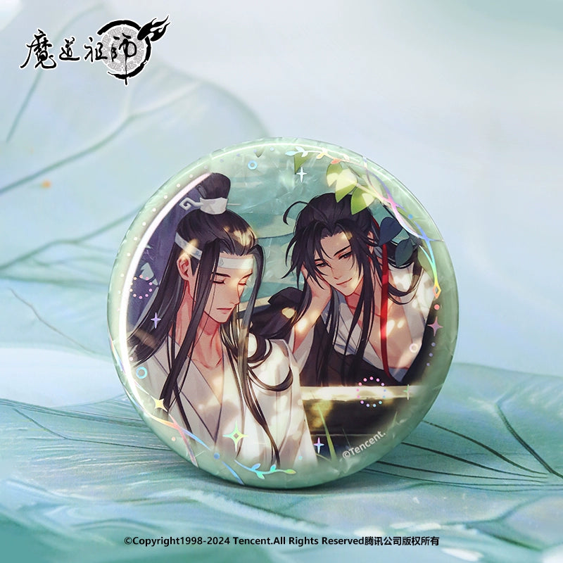 MDZS丨Nan Manshe Genuine, Magic Dao Patriarch Animation Peripheral Qingmeng Galaxy & Lotus Pond Rest Series Badge Ornament Color Paper