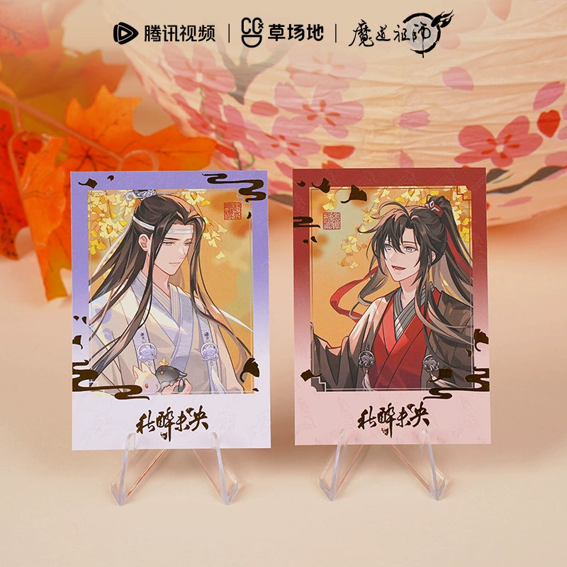 MDZS丨Magic Road Patriarch Animation Official Genuine Autumn Zui Weiyang Series Peripheral Emblem Standing Brand Color Paper Transparent Card Polaroid
