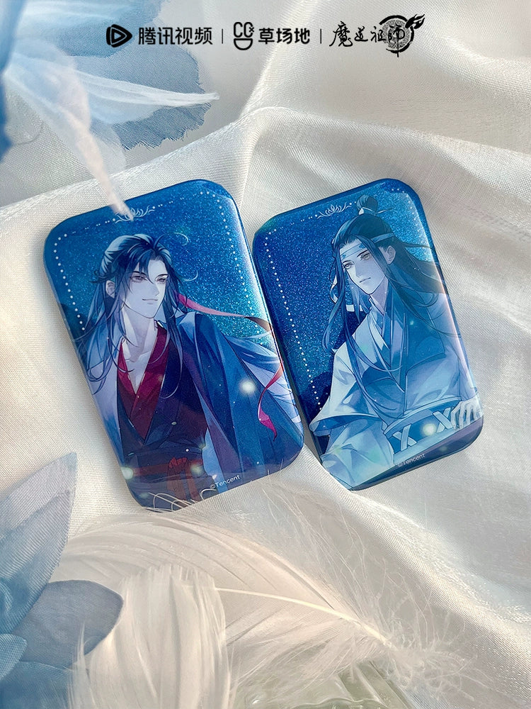 MDZS丨Magic Road Patriarch Animation Official Genuine Question Spirit Series Peripheral Laser Ticket Flowing Hemp Badge Color Paper Grating Standing Brand