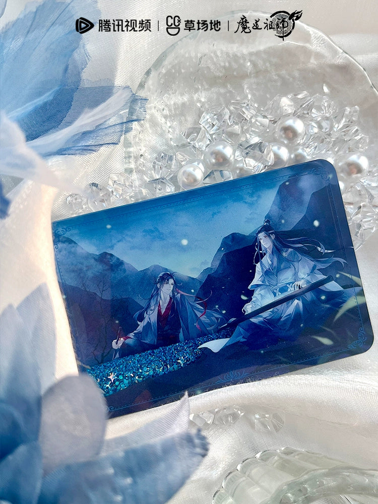 MDZS丨Magic Road Patriarch Animation Official Genuine Question Spirit Series Peripheral Laser Ticket Flowing Hemp Badge Color Paper Grating Standing Brand