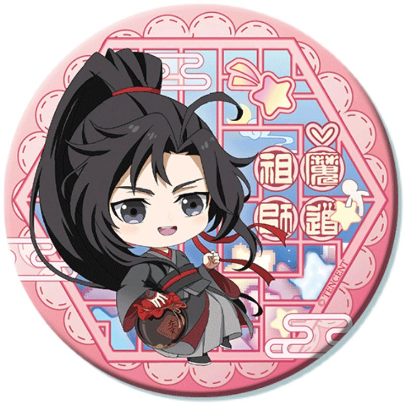 MDZS丨Official Magic Dao Patriarch Peripheral Badge Ba Chi Animation Wei Wuxian Lan Forget Machine Special