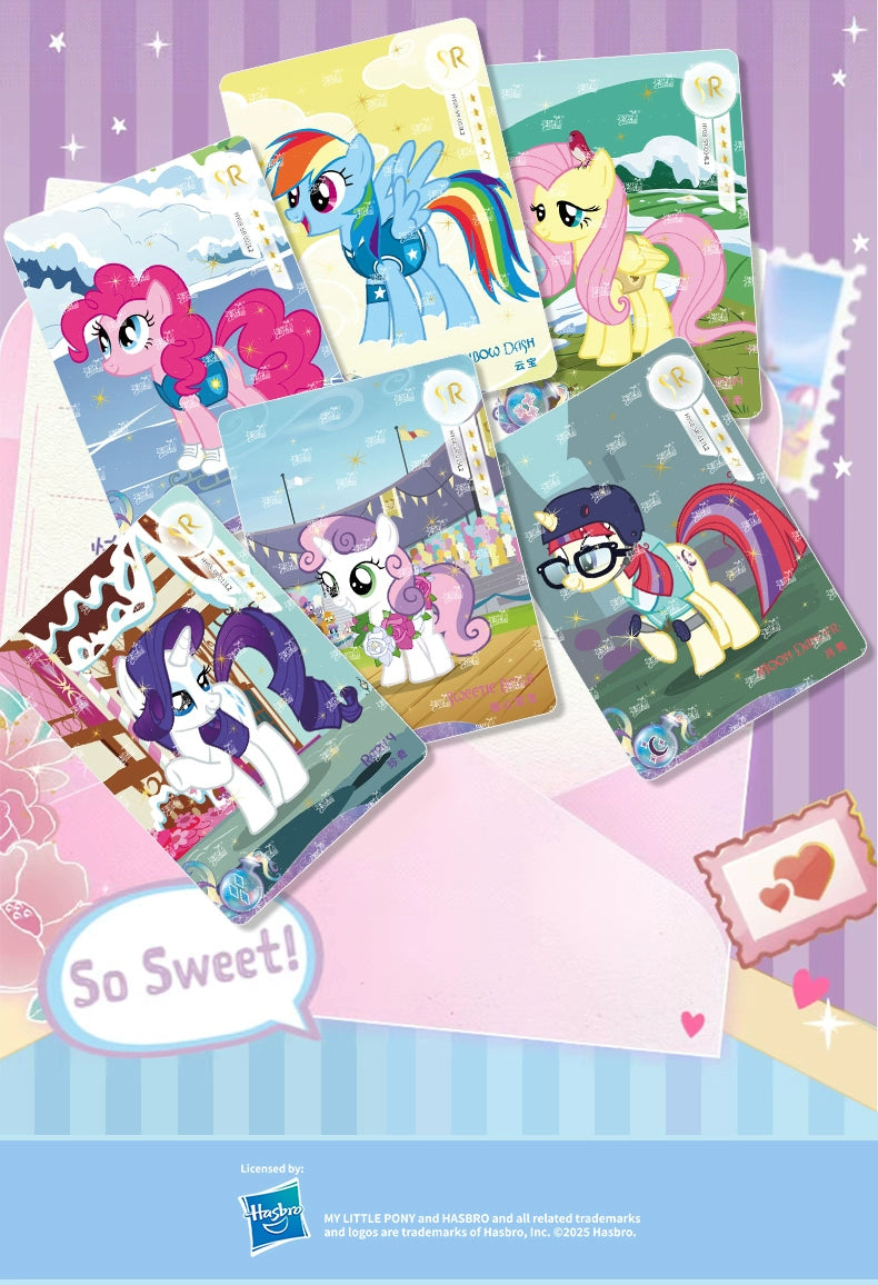My Little Pony cards|a whole box of Huiyue ZR cards, Fun Shadow Pack, Rainbow 4, genuine card album and cards