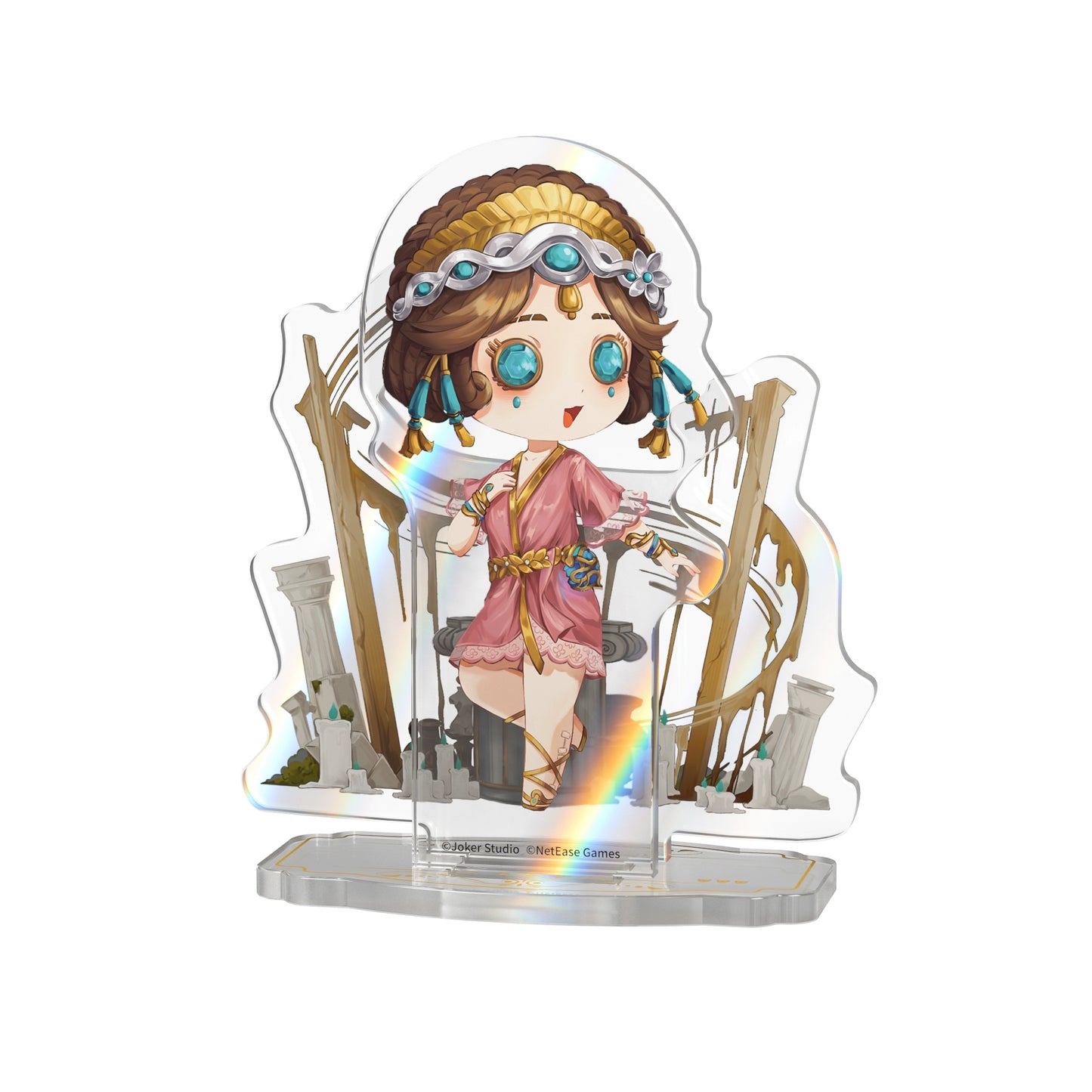 Identity V丨 Frozen Time Q-version Standing Card Initial Edition - Dream Witch Style Wax Artist Desktop Decoration Badge