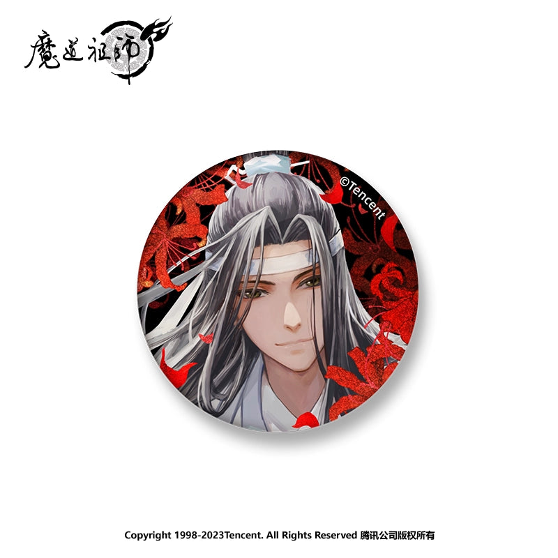 MDZS丨Official Genuine Magic Dao Patriarch Peripheral Badge Wei Wuxian Lan Wangji Standing Brand Ornament, 5th Anniversary Series