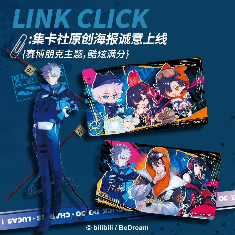 Link Click丨Time Fragments Animation Collection Card Blind Box Peripheral Bar
