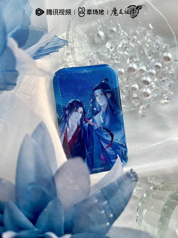 MDZS丨Magic Road Patriarch Animation Official Genuine Question Spirit Series Peripheral Laser Ticket Flowing Hemp Badge Color Paper Grating Standing Brand