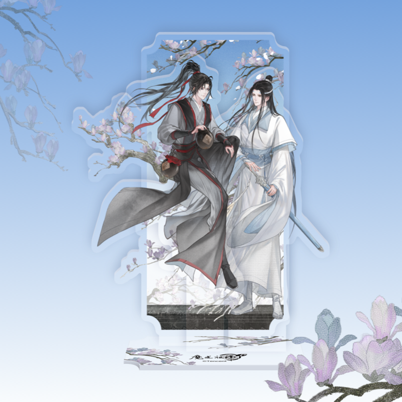 MDZS丨Magic Road Patriarch Animation Official Genuine Tianzi Xiao Series Wei Wuxian Lan Forget Machine Peripheral Badge Standing Brand Laser Ticket
