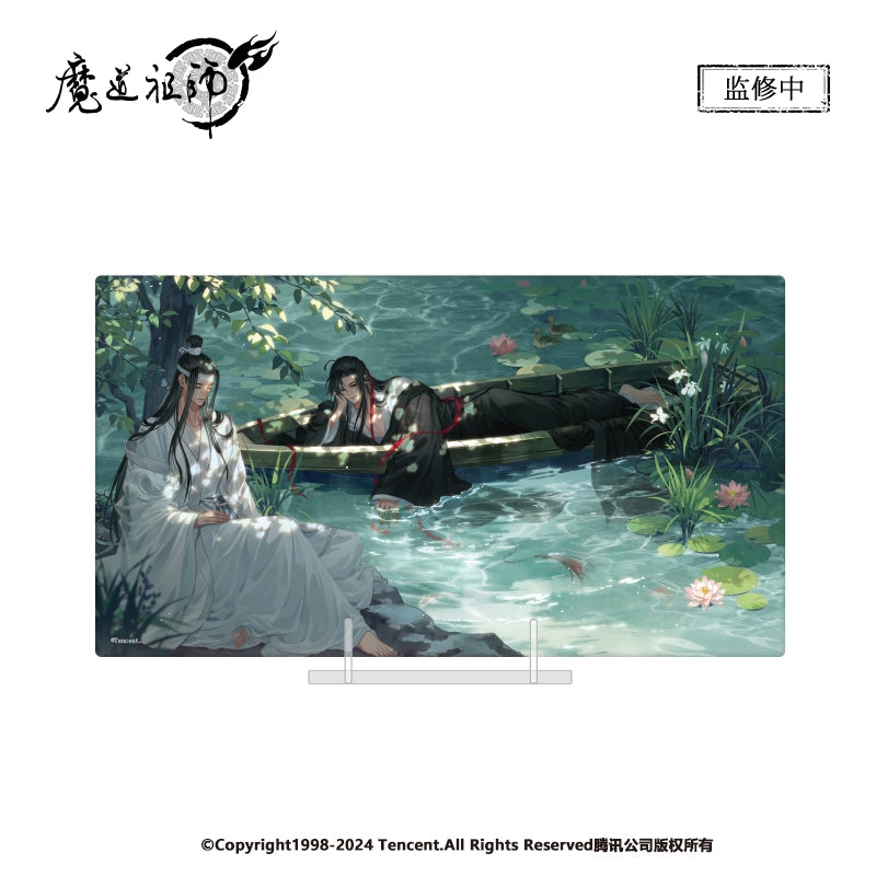 MDZS丨Nan Manshe Genuine, Magic Dao Patriarch Animation Peripheral Qingmeng Galaxy & Lotus Pond Rest Series Badge Ornament Color Paper