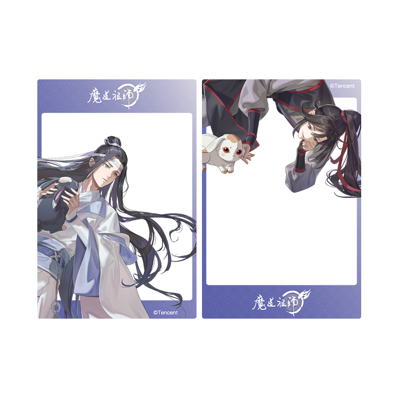MDZS丨Magic Road Patriarch Animation Official Genuine Xian Ting Xi Rabbit Series Badge Laser Ticket Pendant Wei Wuxian Lan Forget Machine