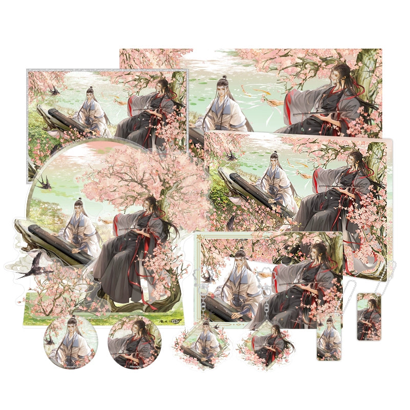 MDZS丨Genuine Nanmanshe, "Four Scenes of the Year" around Modao Patriarch Animation, spring standing brand badge quicksand ornament