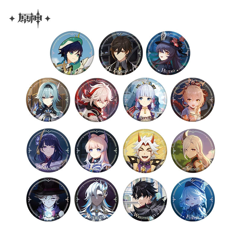 Genshin Impact丨Character PV Series Tinplate Badges
