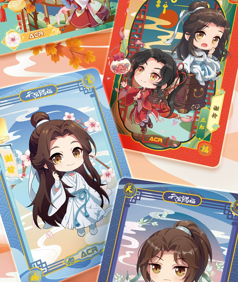 Heavenly Official Blessing丨Animation Standing Card Flower Xie Painting Shadow Blessing Edition Genuine Card Acrylic Decoration Surrounding Cards