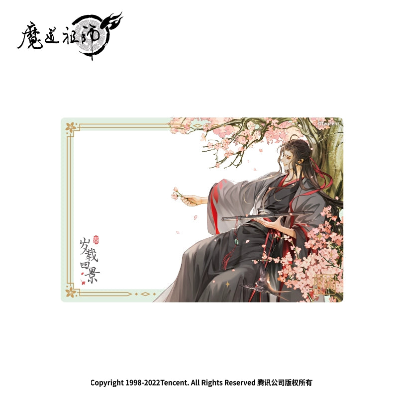 MDZS丨Genuine Nanmanshe, "Four Scenes of the Year" around Modao Patriarch Animation, spring standing brand badge quicksand ornament