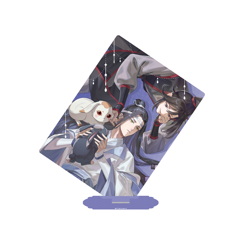 MDZS丨Magic Road Patriarch Animation Official Genuine Xian Ting Xi Rabbit Series Badge Laser Ticket Pendant Wei Wuxian Lan Forget Machine
