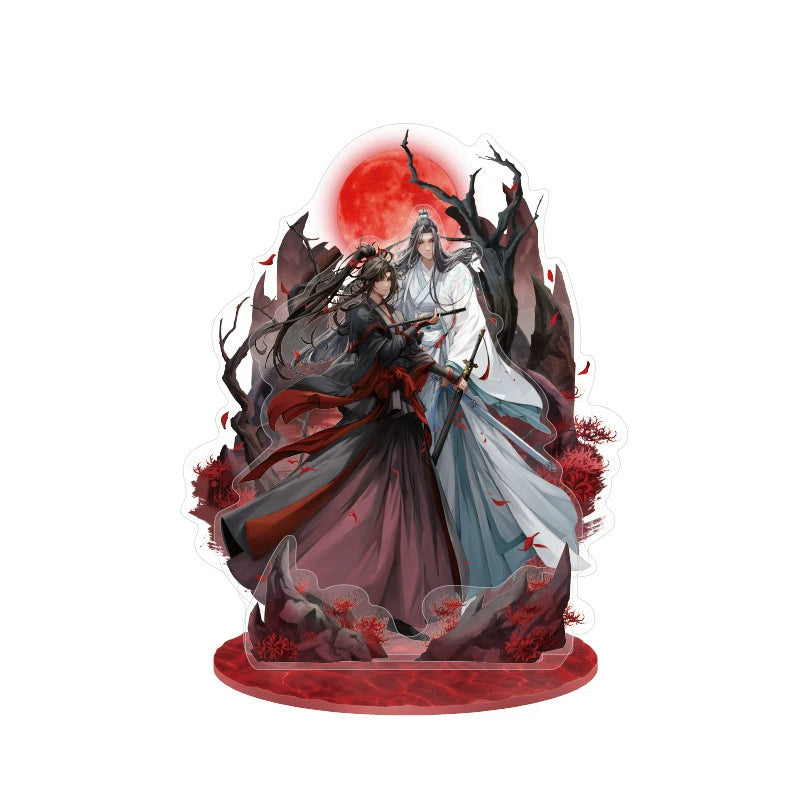 MDZS丨Official Genuine Magic Dao Patriarch Peripheral Badge Wei Wuxian Lan Wangji Standing Brand Ornament, 5th Anniversary Series