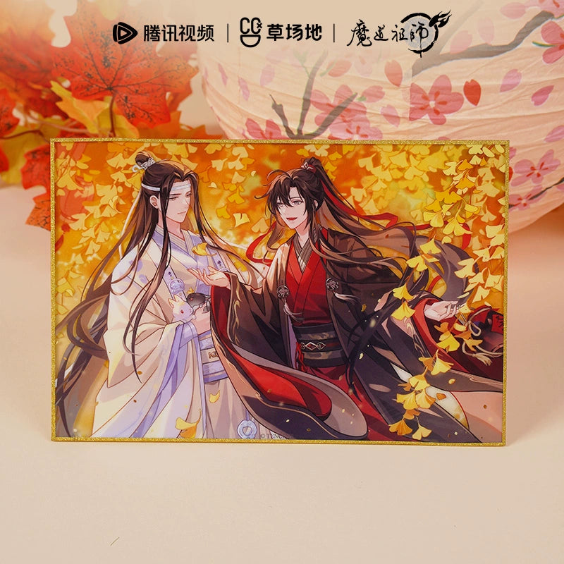 MDZS丨Magic Road Patriarch Animation Official Genuine Autumn Zui Weiyang Series Peripheral Emblem Standing Brand Color Paper Transparent Card Polaroid