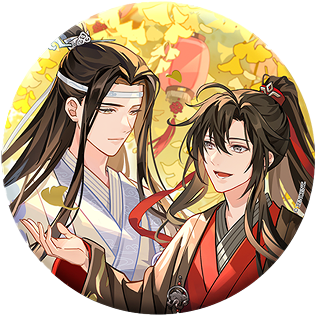 MDZS丨Magic Road Patriarch Animation Official Genuine Autumn Zui Weiyang Series Peripheral Emblem Standing Brand Color Paper Transparent Card Polaroid
