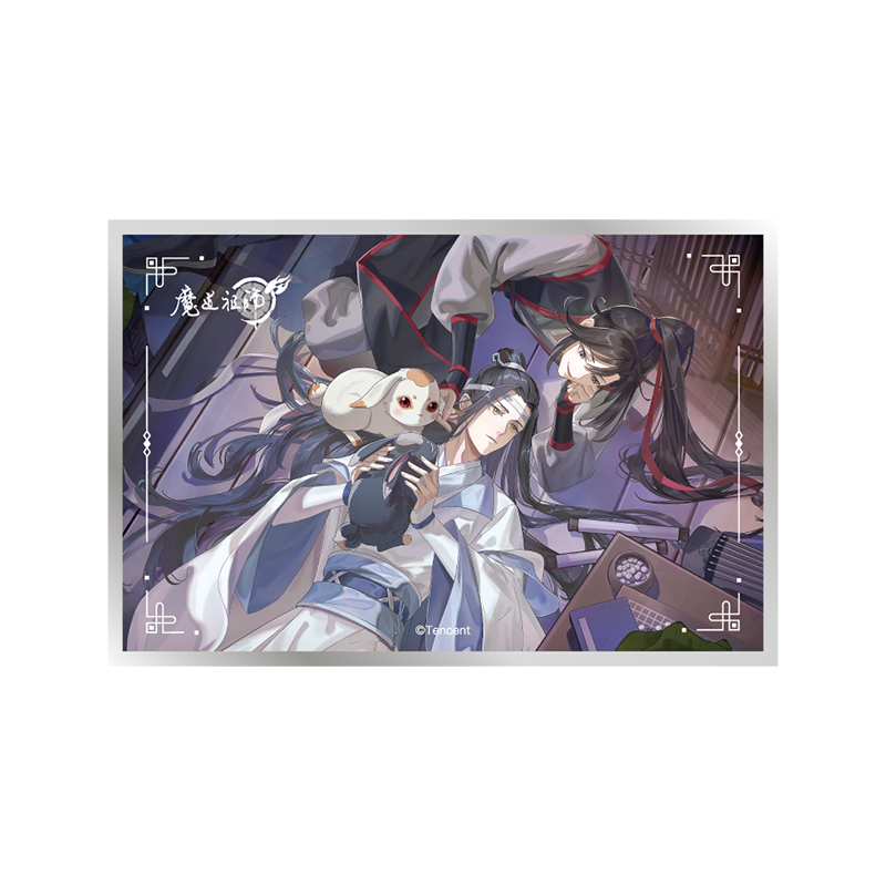 MDZS丨Magic Road Patriarch Animation Official Genuine Xian Ting Xi Rabbit Series Badge Laser Ticket Pendant Wei Wuxian Lan Forget Machine