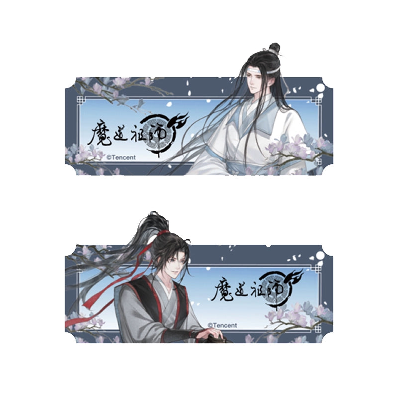 MDZS丨Magic Road Patriarch Animation Official Genuine Tianzi Xiao Series Wei Wuxian Lan Forget Machine Peripheral Badge Standing Brand Laser Ticket