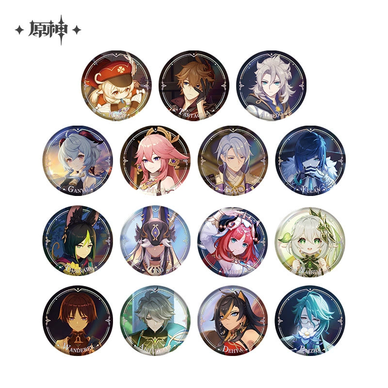 Genshin Impact丨Character PV Series Tinplate Badges
