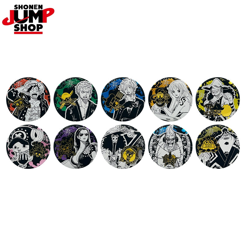 One Piece丨Straw Hat Pirates Series Relief - style Badge Blind Box