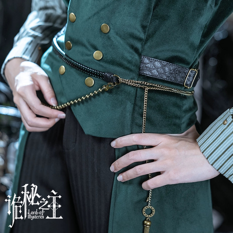 LOTM丨Waist Chain Amon Series Leather & Metal Bead Belt