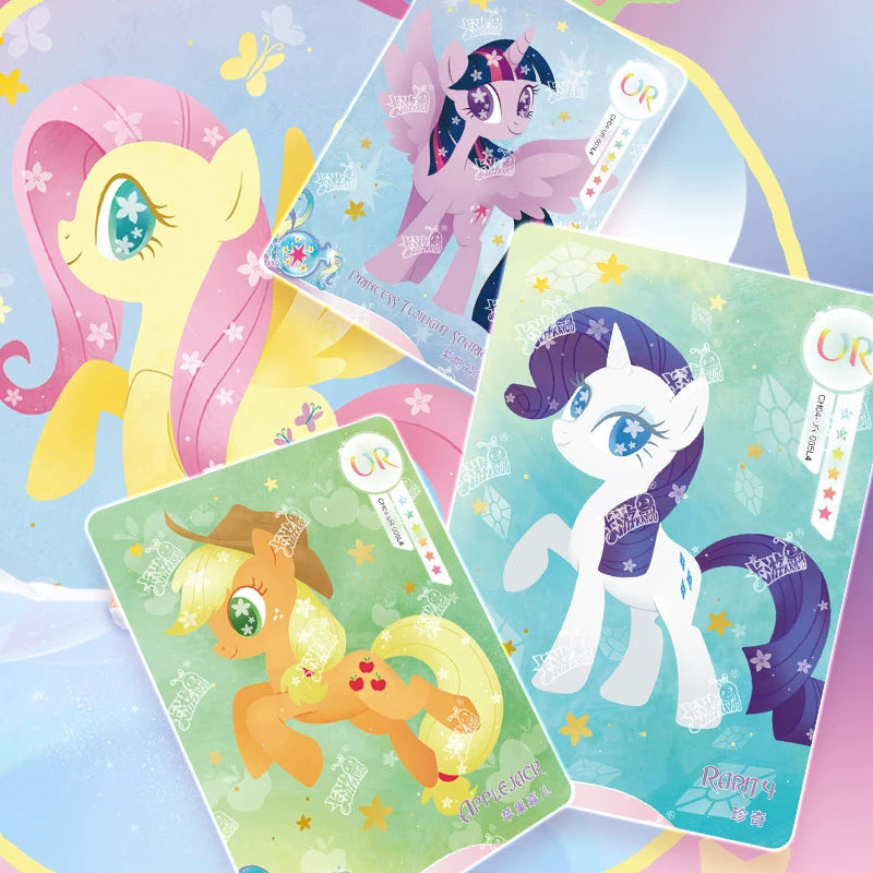 My Little Pony Cards|A Whole Box of Rainbow 4, Huiyue 8, Fun Shadow Packs, Official Authentic Card Album and Cards