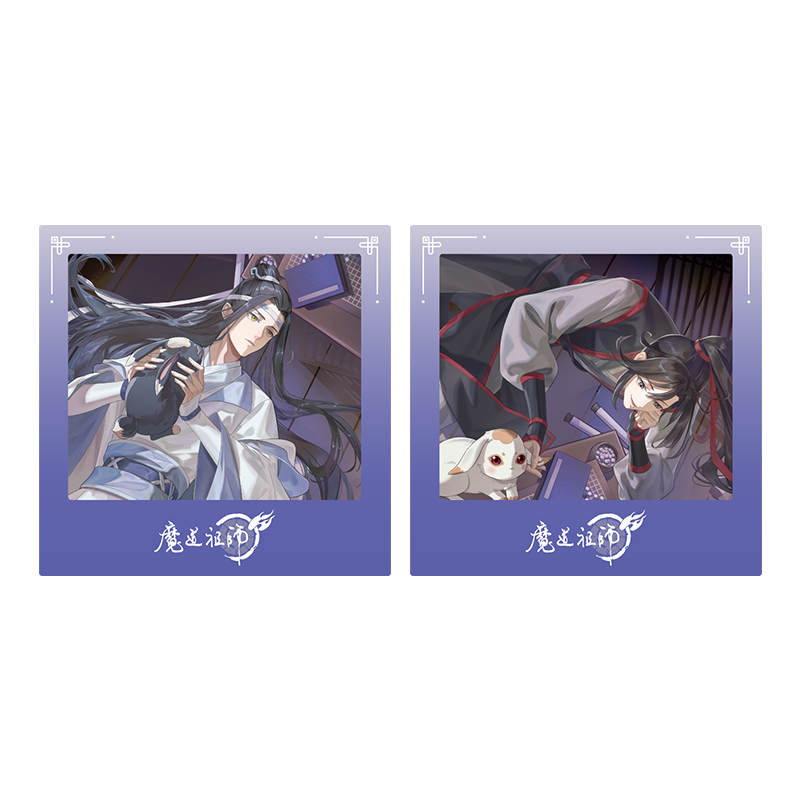 MDZS丨Magic Road Patriarch Animation Official Genuine Xian Ting Xi Rabbit Series Badge Laser Ticket Pendant Wei Wuxian Lan Forget Machine