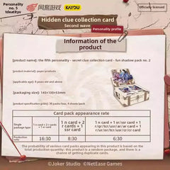 Identity V Hidden Clues Collectible Cards - 2nd Wave