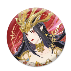 Battle Through the Heavens Blazing Waves Series Holographic Glitter Badges
