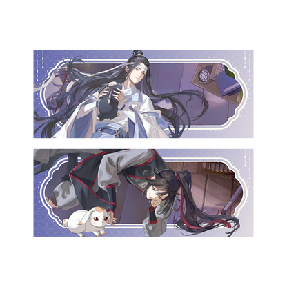 MDZS丨Magic Road Patriarch Animation Official Genuine Xian Ting Xi Rabbit Series Badge Laser Ticket Pendant Wei Wuxian Lan Forget Machine
