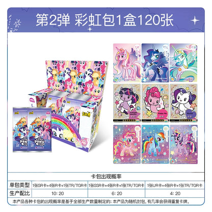 My Little Pony cards|a whole box of Huiyue ZR cards, Fun Shadow Pack, Rainbow 4, genuine card album and cards
