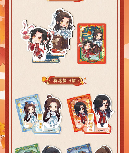 Heavenly Official Blessing丨Animation Standing Card Flower Xie Painting Shadow Blessing Edition Genuine Card Acrylic Decoration Surrounding Cards